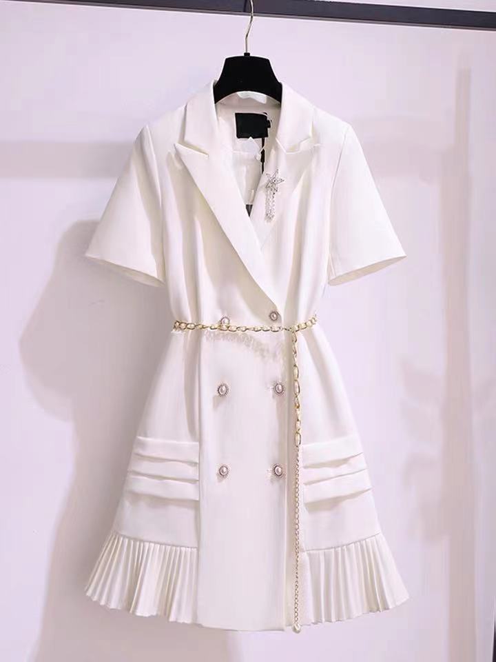 Designer Mauve Button-Down Dress