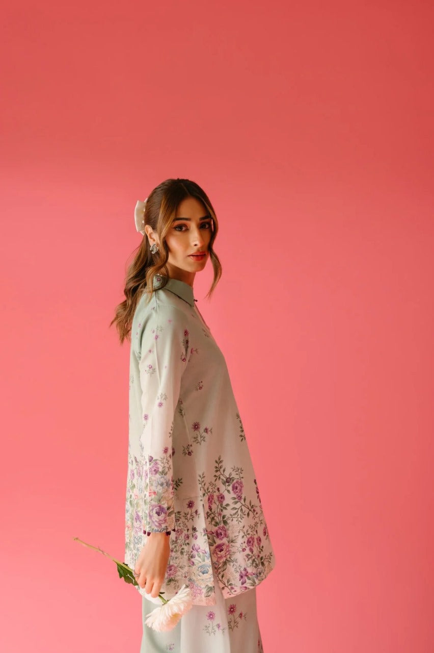 Blush Garden Premium Co-ord Set – Floral Rayon Cotton | Elegant Everyday Chic