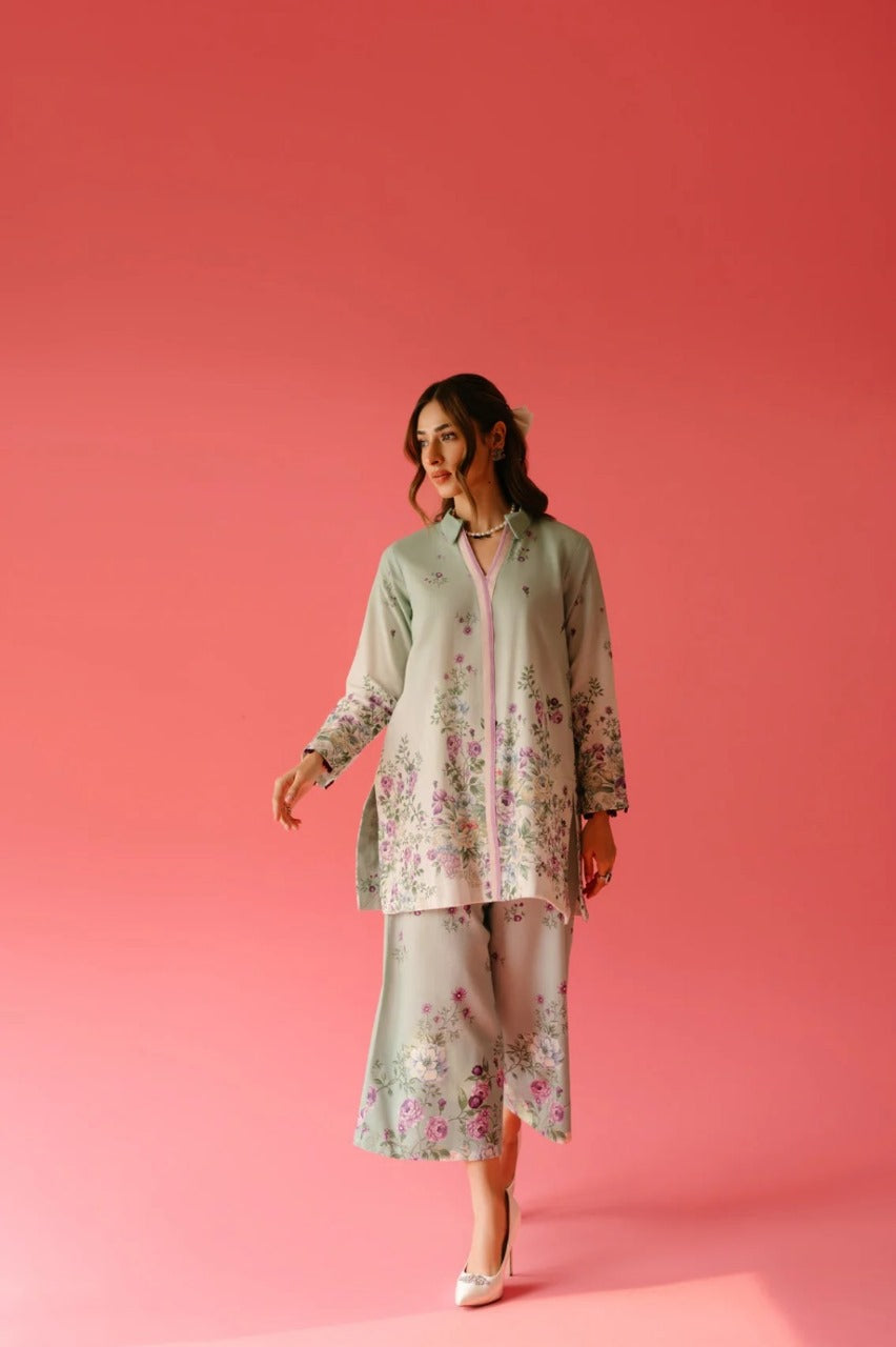 Blush Garden Premium Co-ord Set – Floral Rayon Cotton | Elegant Everyday Chic