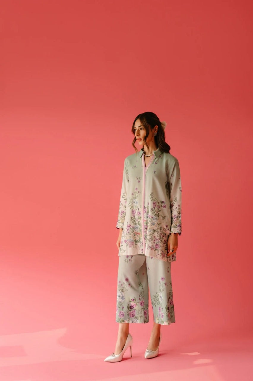 Blush Garden Premium Co-ord Set – Floral Rayon Cotton | Elegant Everyday Chic