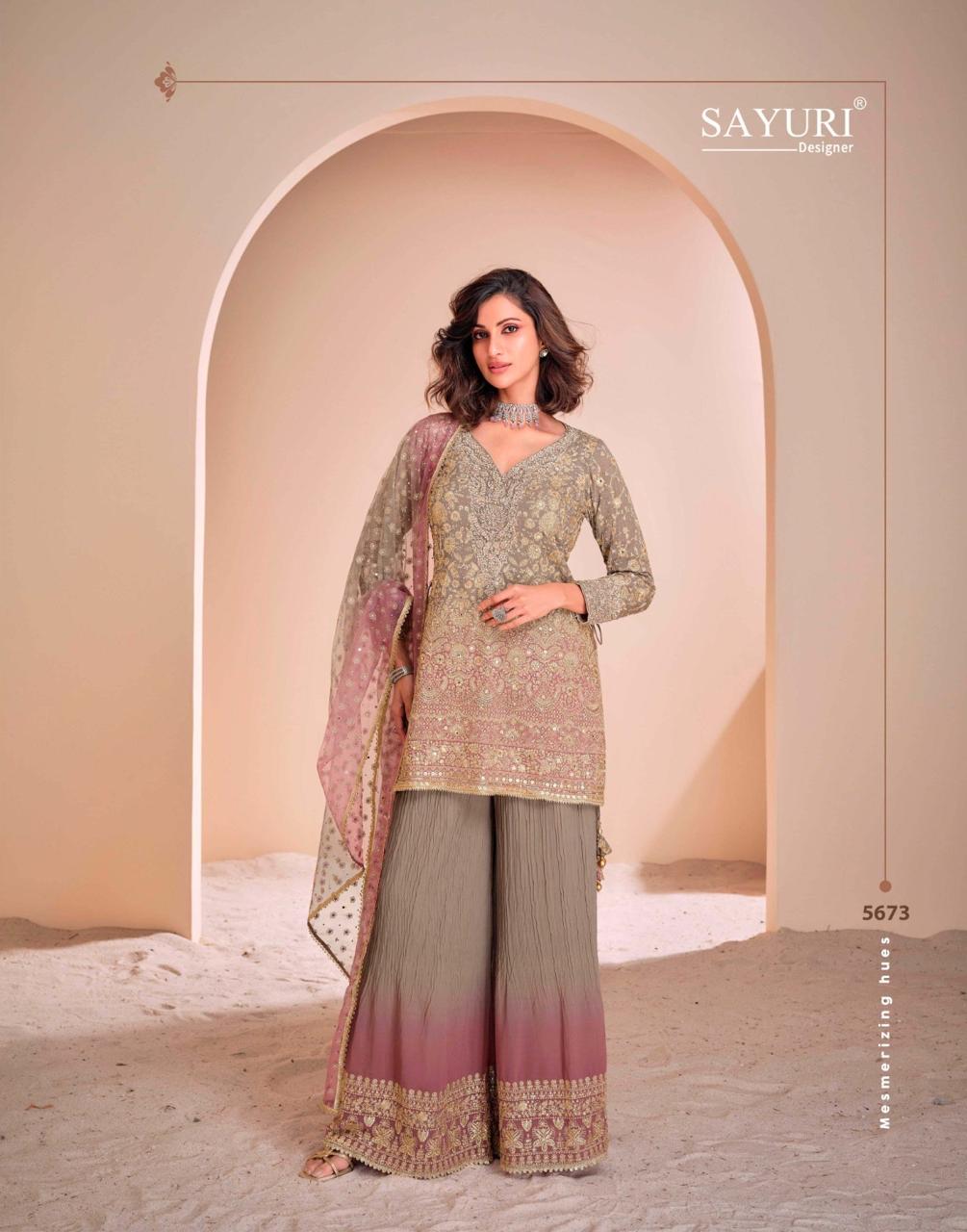 Sayuri Designer – Aayna NX Georgette Ensemble (2-Piece Set)