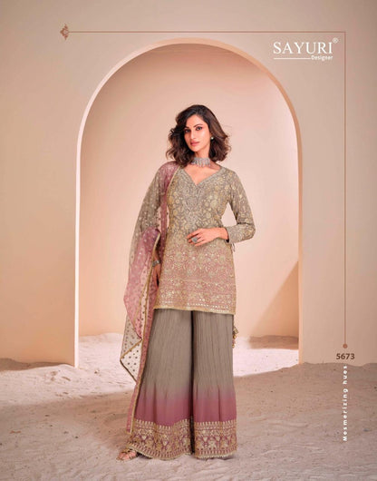 Sayuri Designer – Aayna NX Georgette Ensemble (2-Piece Set)