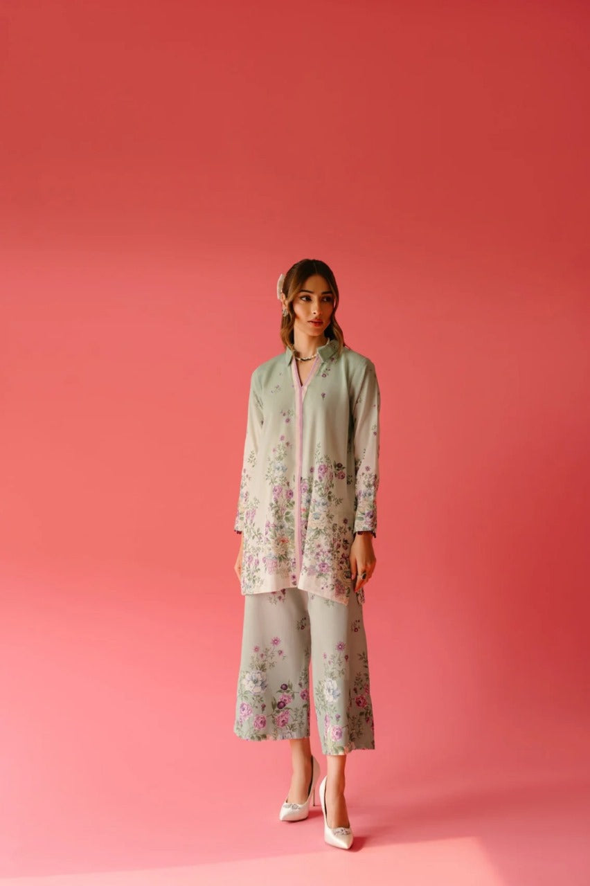 Blush Garden Premium Co-ord Set – Floral Rayon Cotton | Elegant Everyday Chic