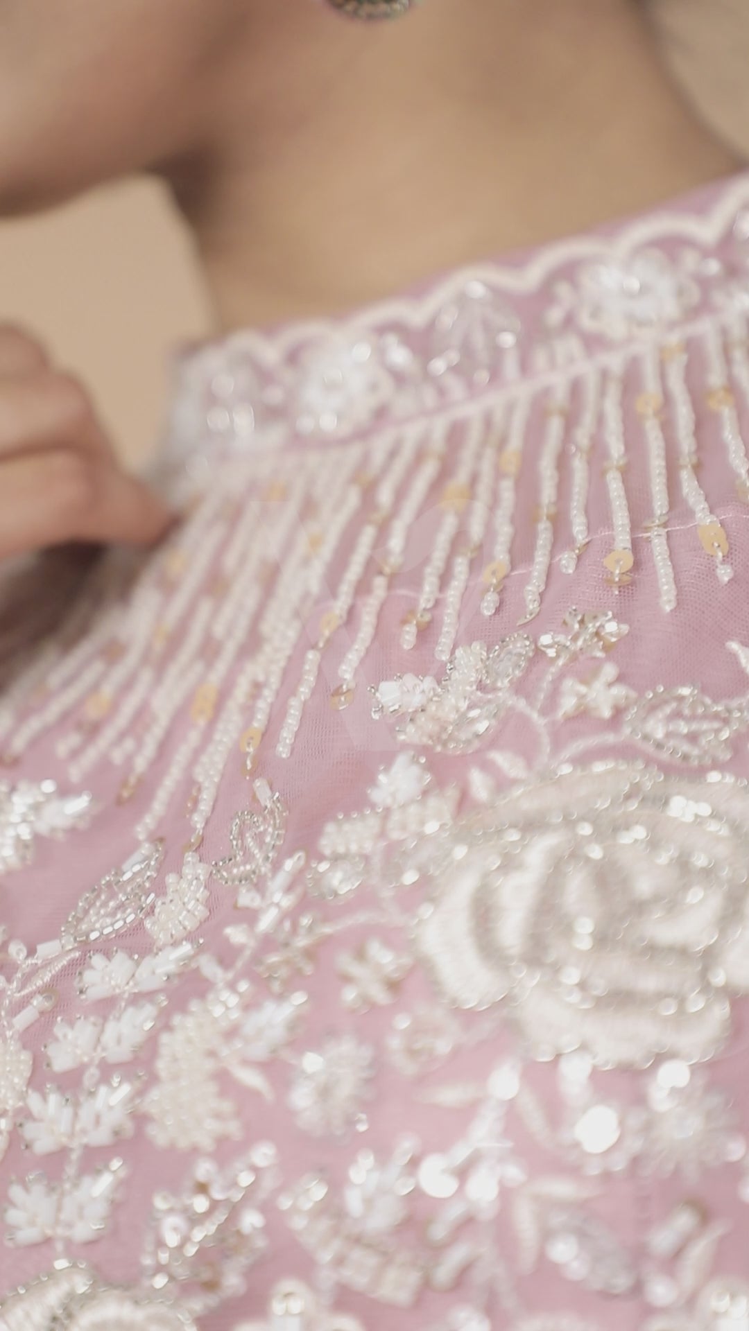 Elegant Blush Pink Embroidered Lehenga Choli with Net Dupatta